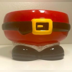 Hallmark Santa feet bowl